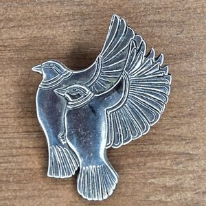 Laurel Burch Silver Bird Brooch